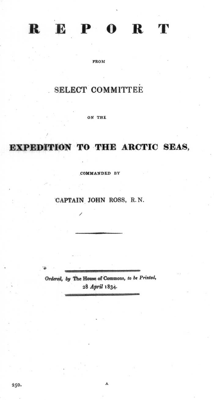 Arctic Blue Books: taylor 1834a, page 1