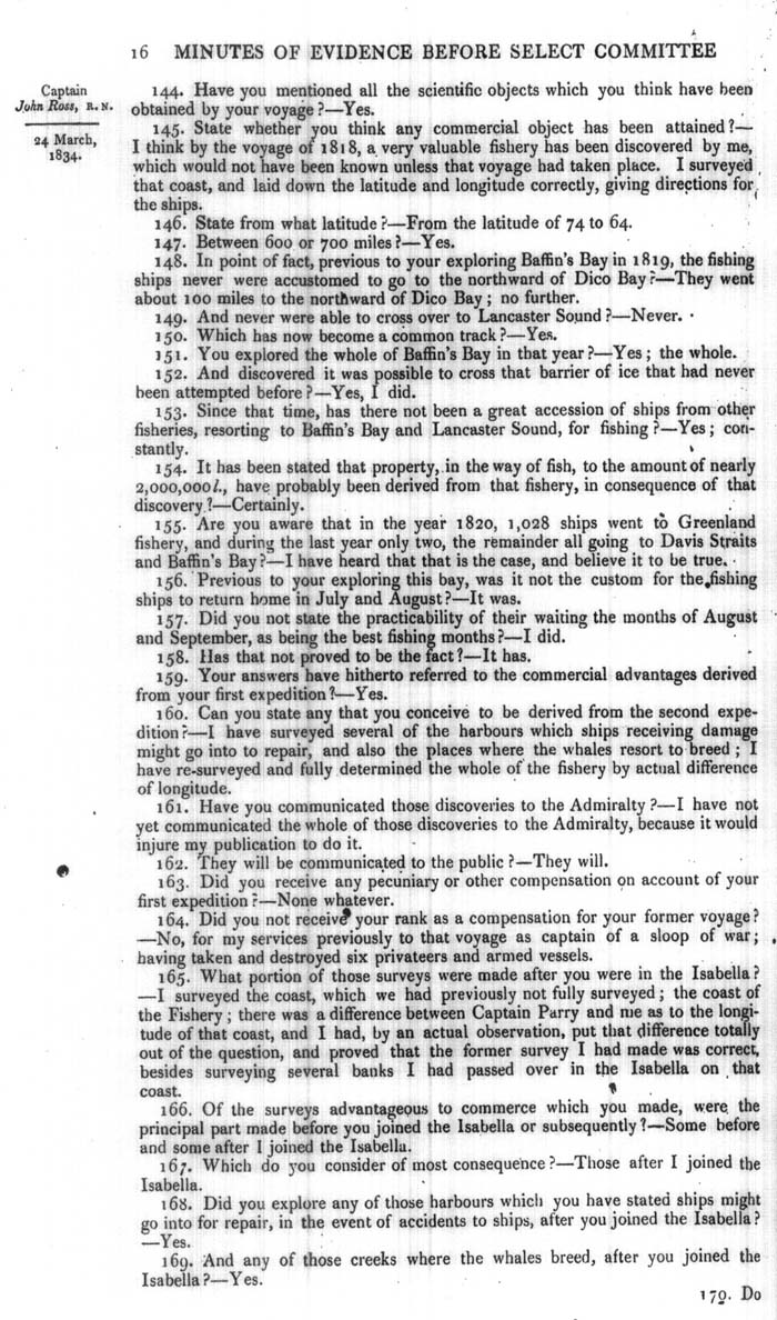 Arctic Blue Books: taylor 1834a, page 16