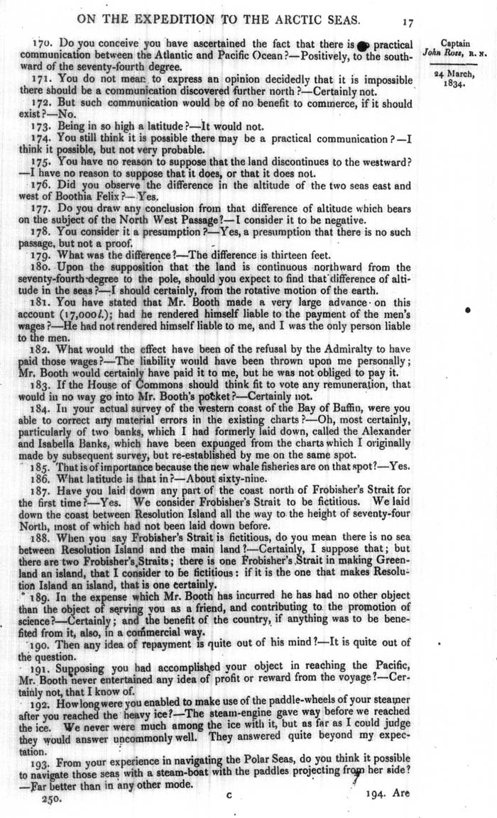 Arctic Blue Books: taylor 1834a, page 17
