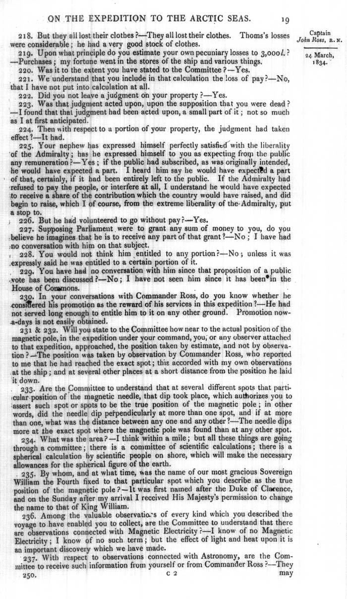 Arctic Blue Books: taylor 1834a, page 19