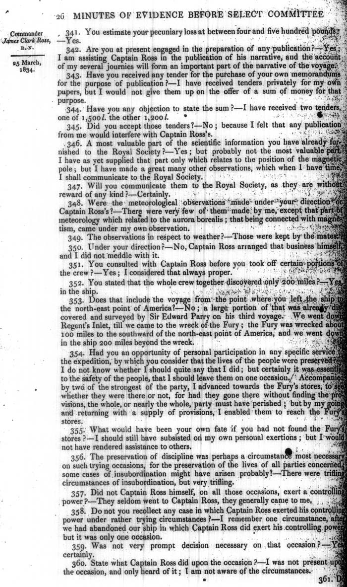 Arctic Blue Books: taylor 1834a, page 26