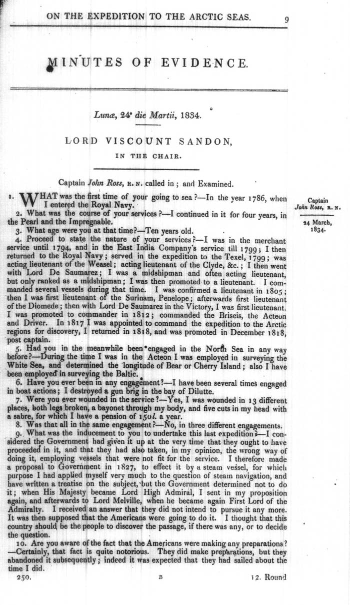 Arctic Blue Books: taylor 1834a, page 9