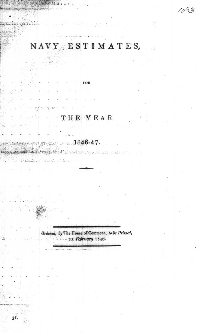 Arctic Blue Books: taylor 1846, page 1