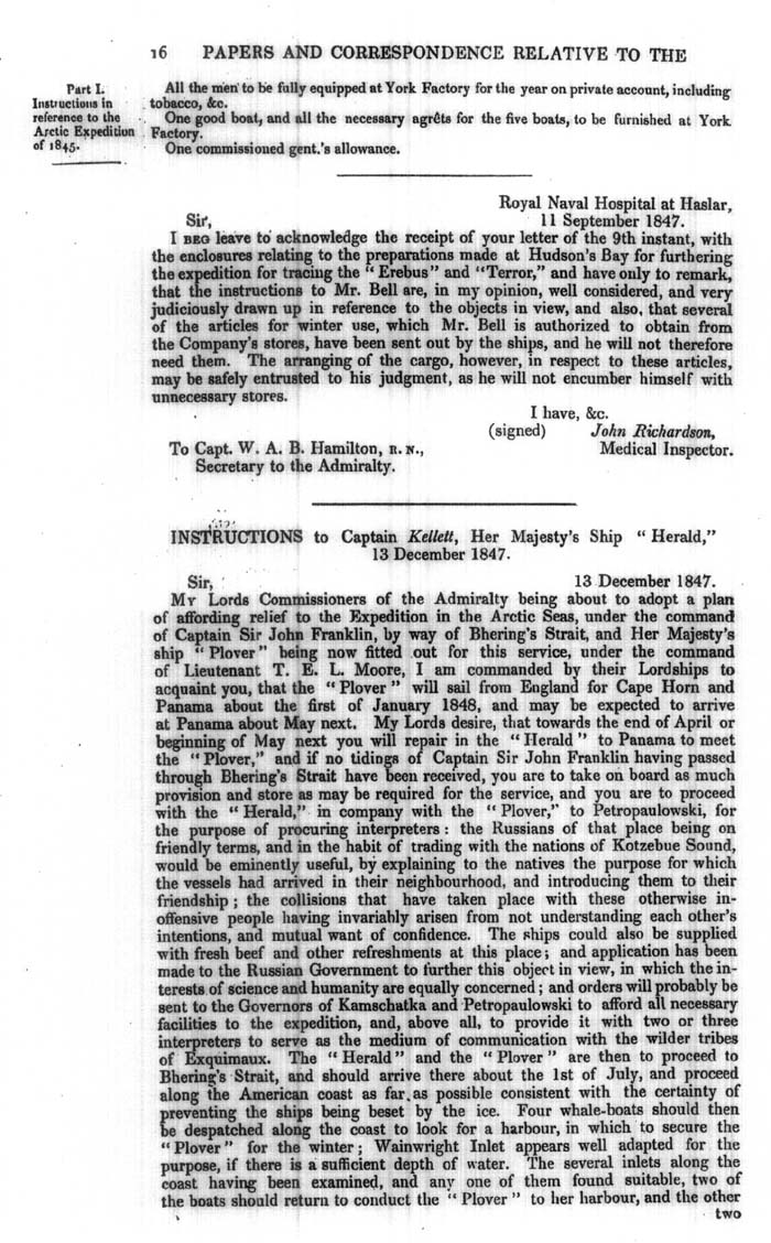 Arctic Blue Books: taylor 1848a, page 16