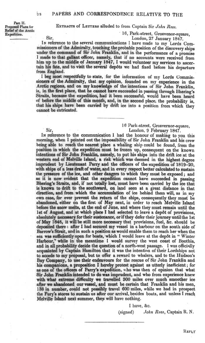 Arctic Blue Books: taylor 1848a, page 22