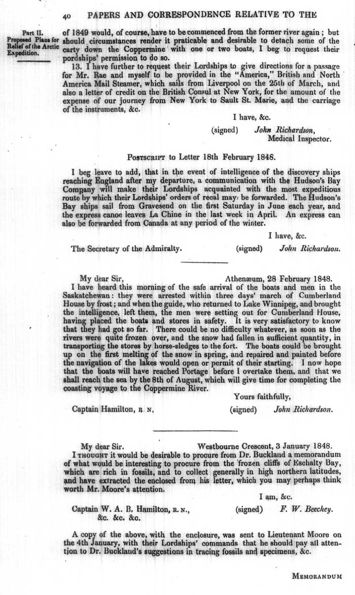 Arctic Blue Books: taylor 1848a, page 40
