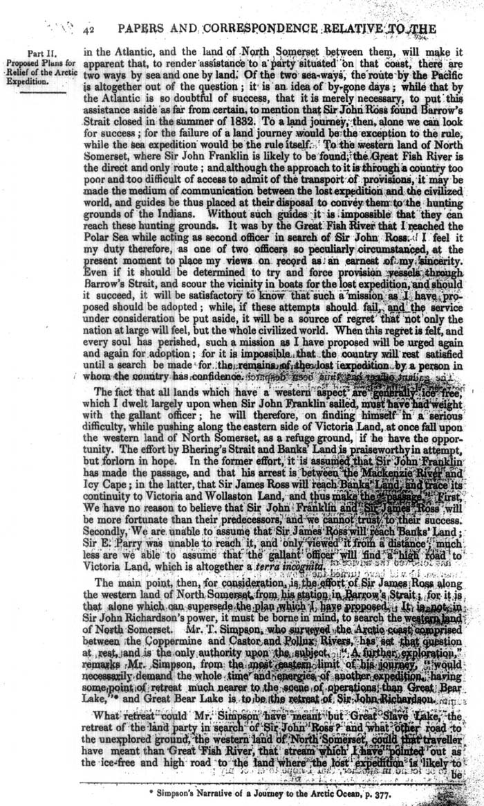 Arctic Blue Books: taylor 1848a, page 42
