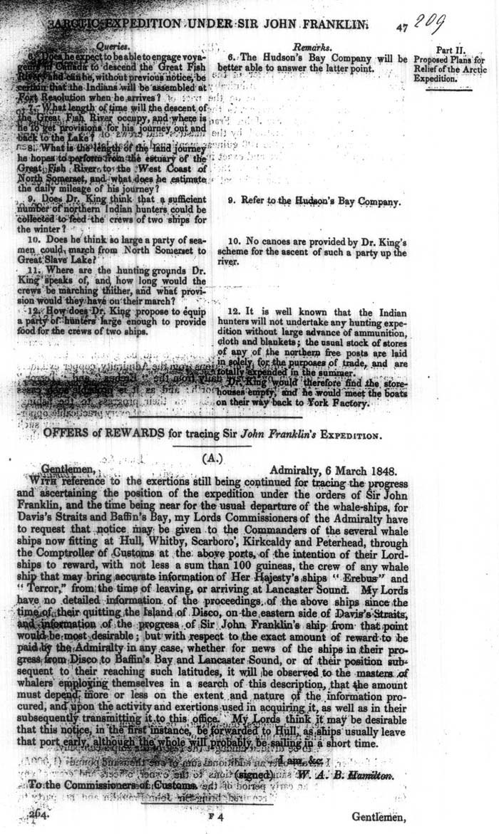 Arctic Blue Books: taylor 1848a, page 47