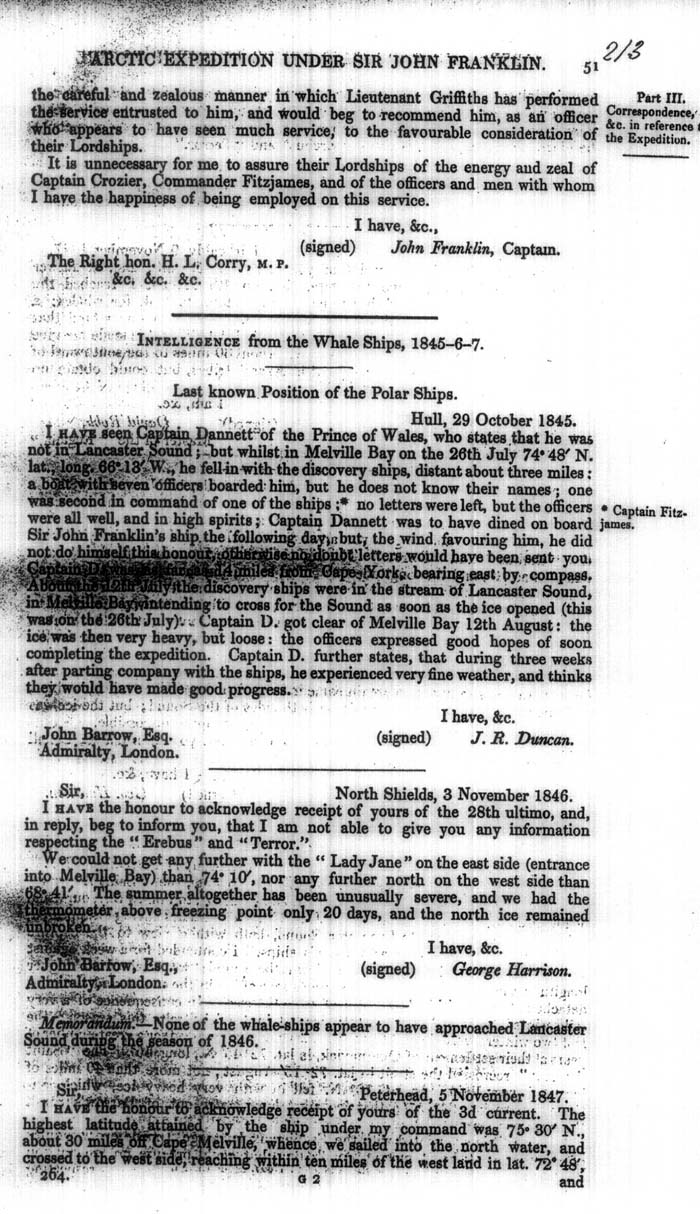 Arctic Blue Books: taylor 1848a, page 51
