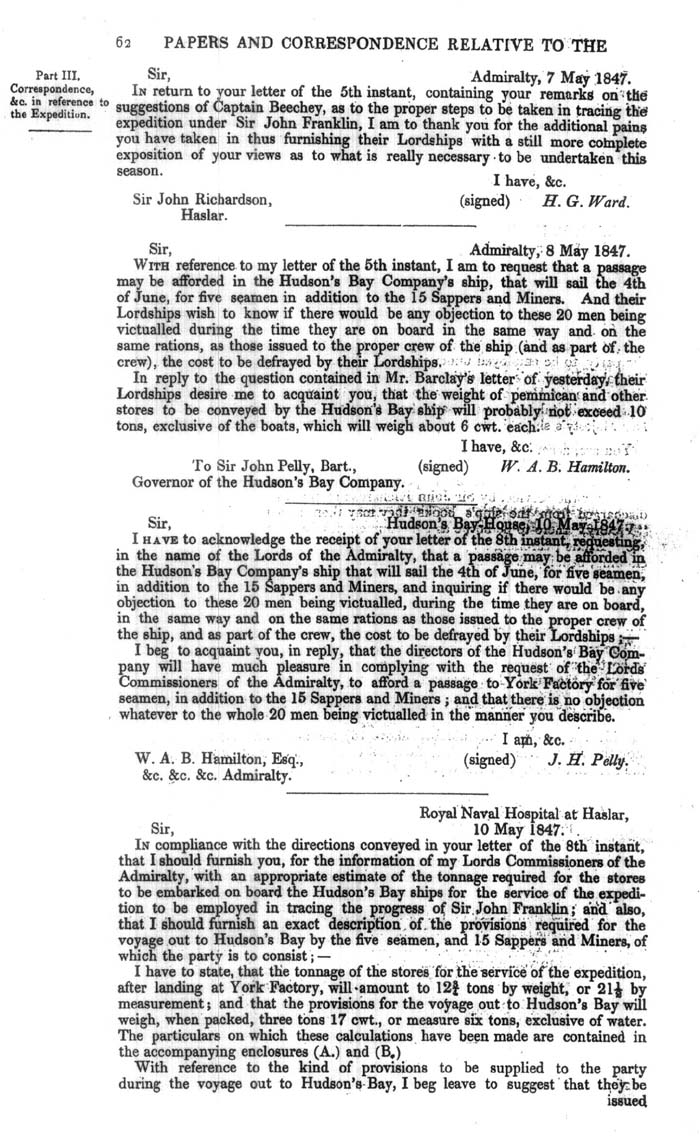 Arctic Blue Books: taylor 1848a, page 62