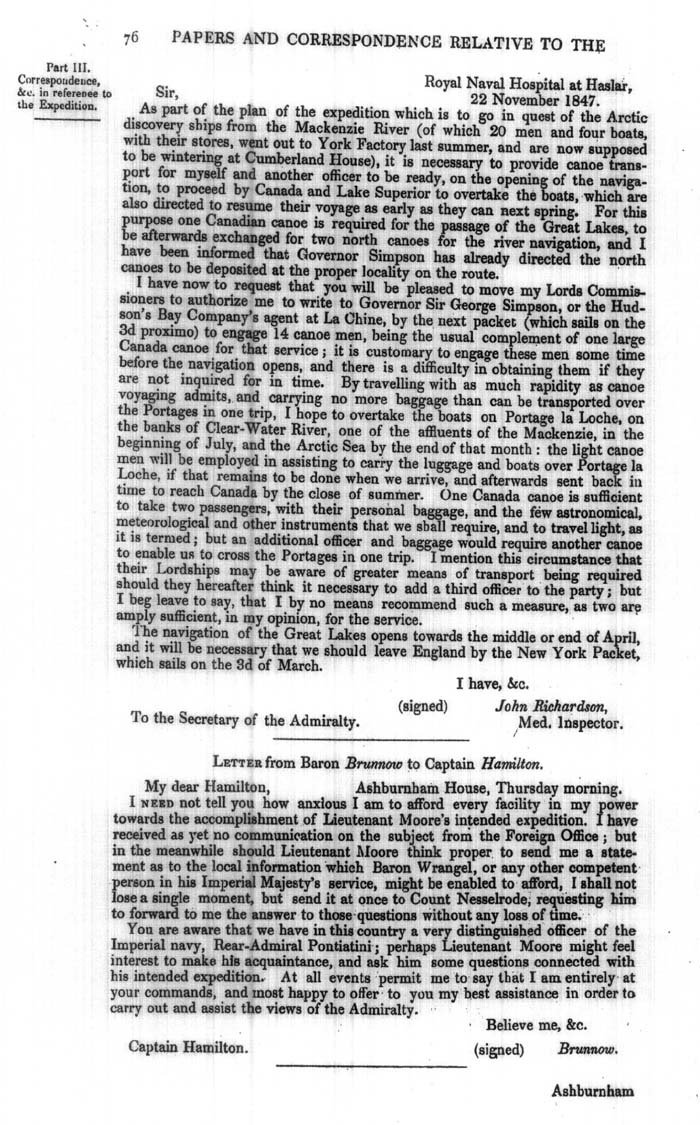 Arctic Blue Books: taylor 1848a, page 76