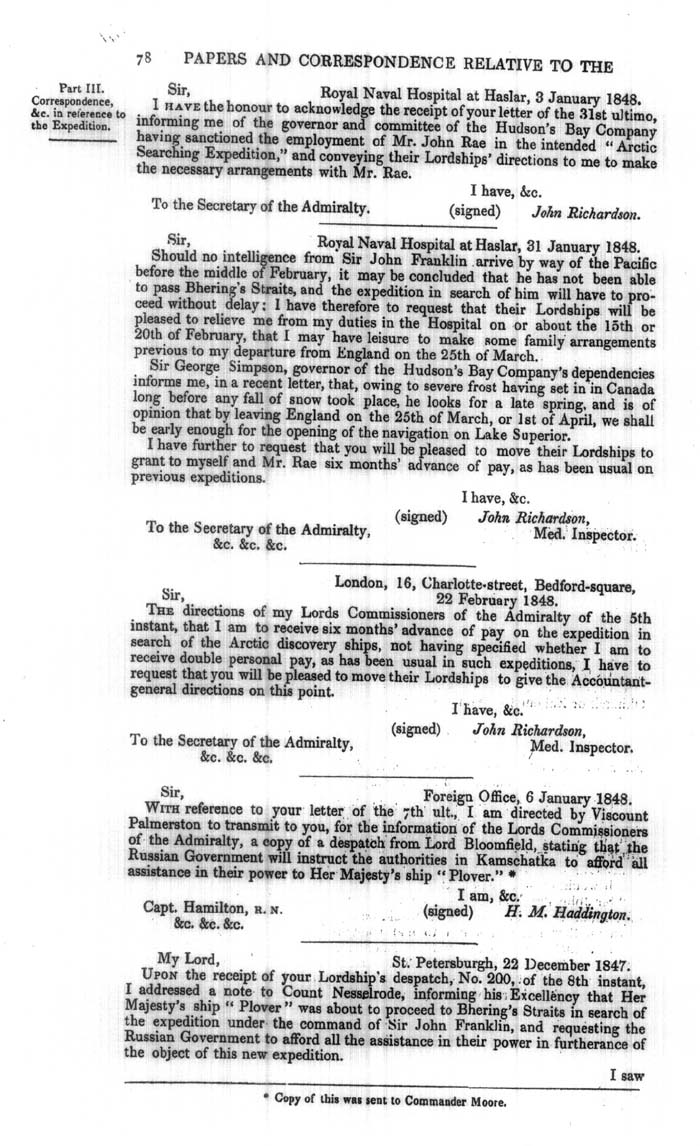 Arctic Blue Books: taylor 1848a, page 78