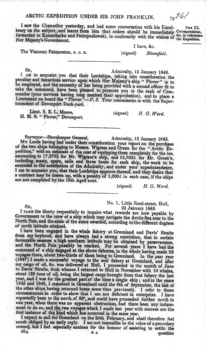 Arctic Blue Books: taylor 1848a, page 79