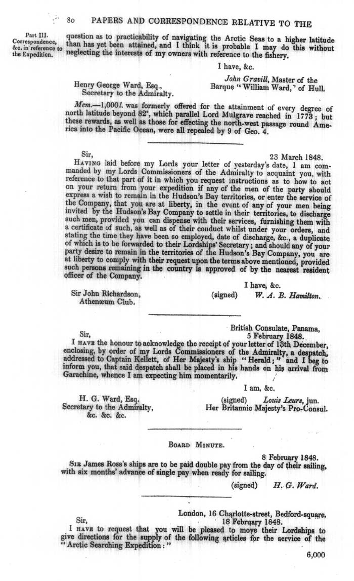 Arctic Blue Books: taylor 1848a, page 80