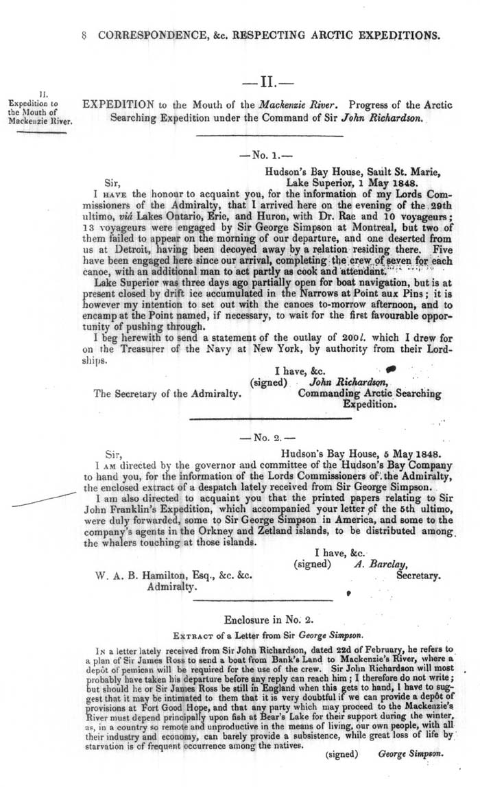 Arctic Blue Books: taylor 1849b, page 8