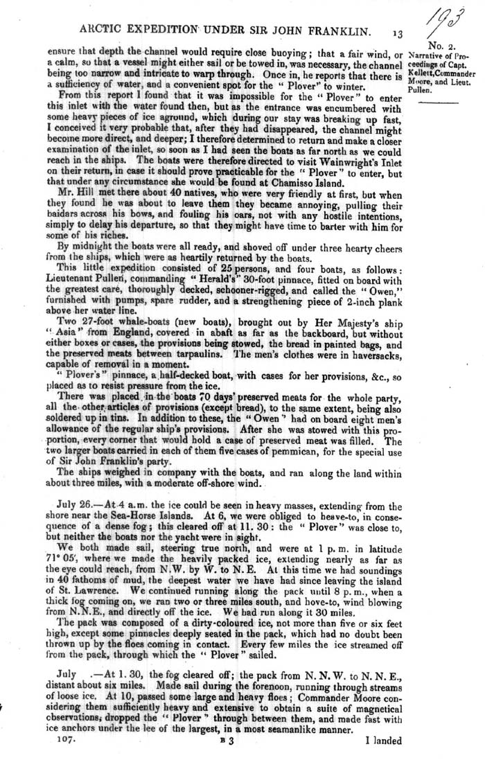 Arctic Blue Books: taylor 1850a, page 13