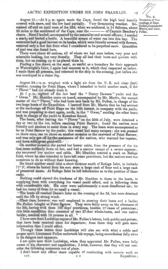 Arctic Blue Books: taylor 1850a, page 19