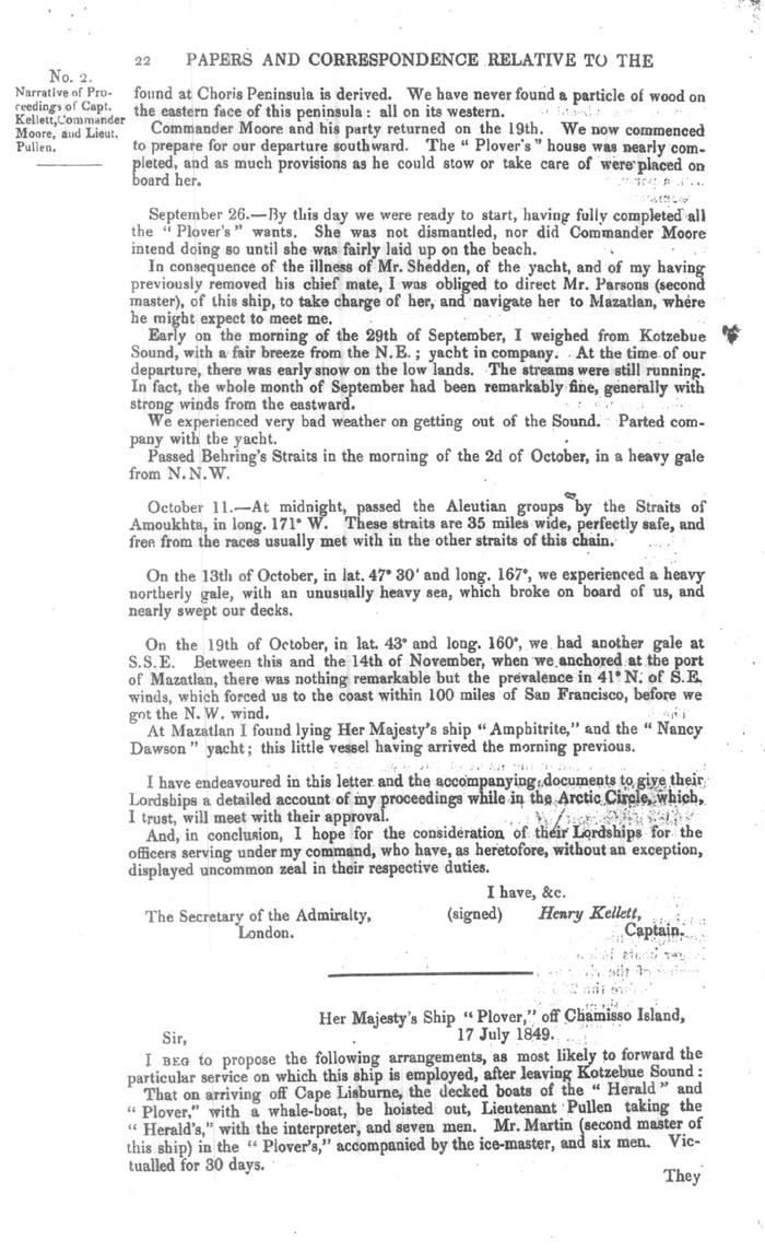 Arctic Blue Books: taylor 1850a, page 22