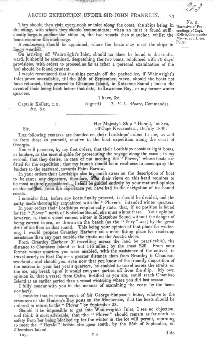 Arctic Blue Books: taylor 1850a, page 23