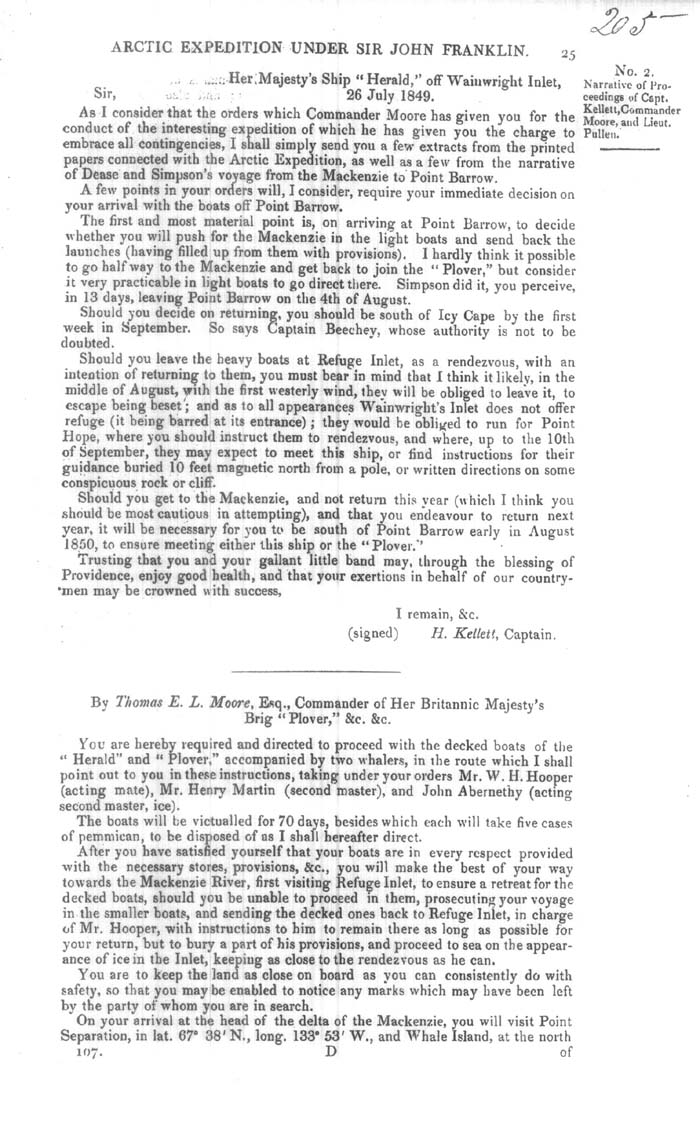 Arctic Blue Books: taylor 1850a, page 25