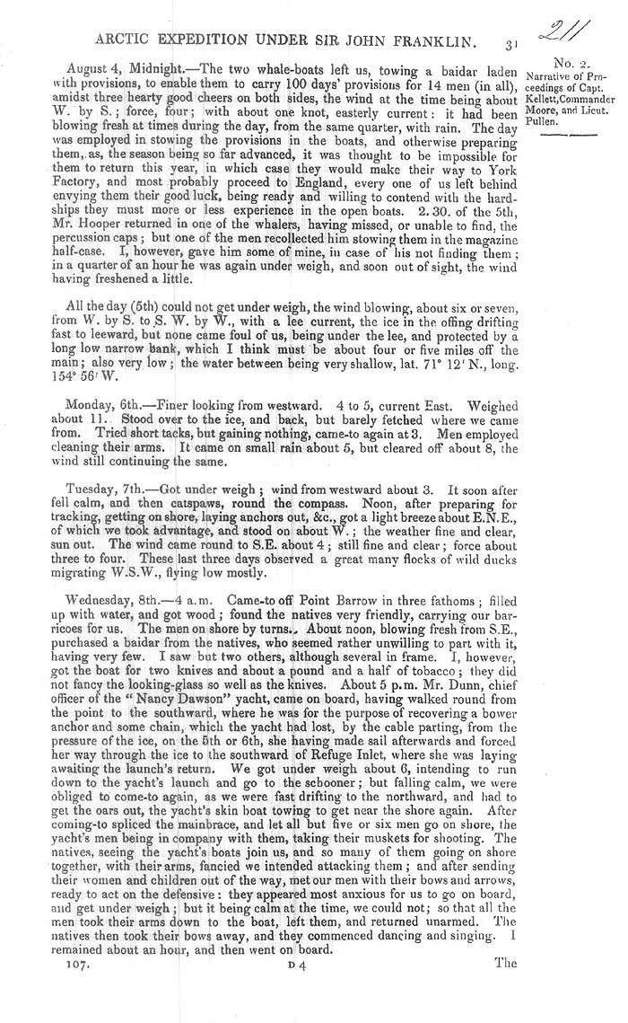 Arctic Blue Books: taylor 1850a, page 31
