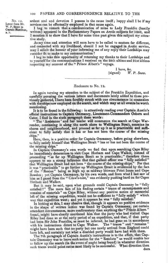 Arctic Blue Books: taylor 1851a, page 100