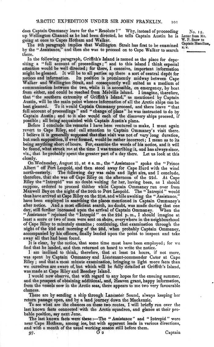 Arctic Blue Books: taylor 1851a, page 101