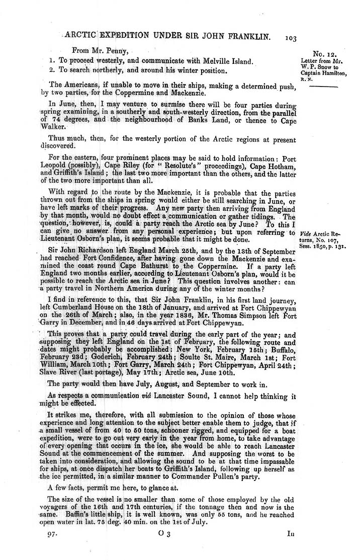 Arctic Blue Books: taylor 1851a, page 103