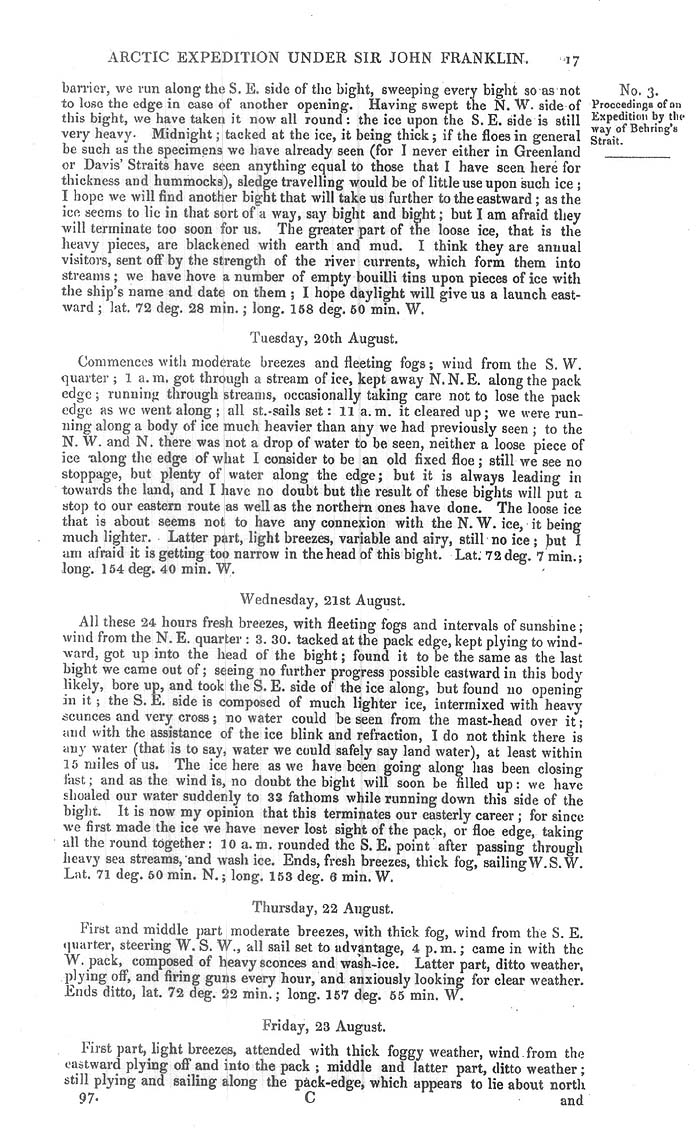 Arctic Blue Books: taylor 1851a, page 17