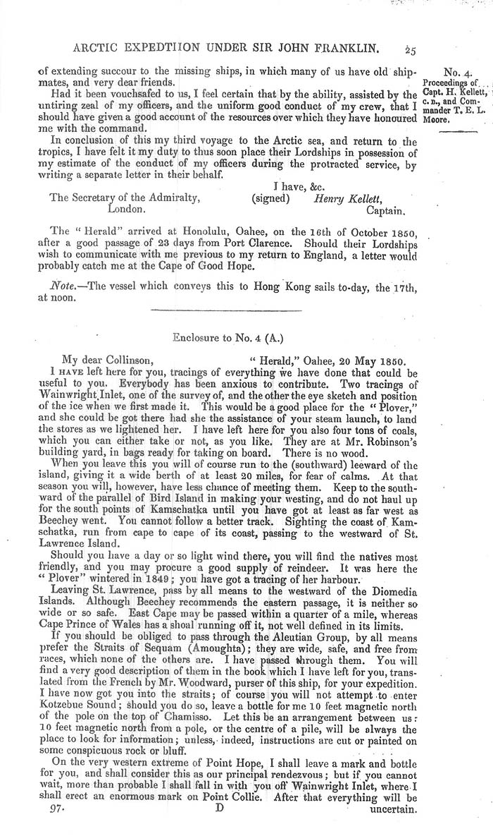 Arctic Blue Books: taylor 1851a, page 25