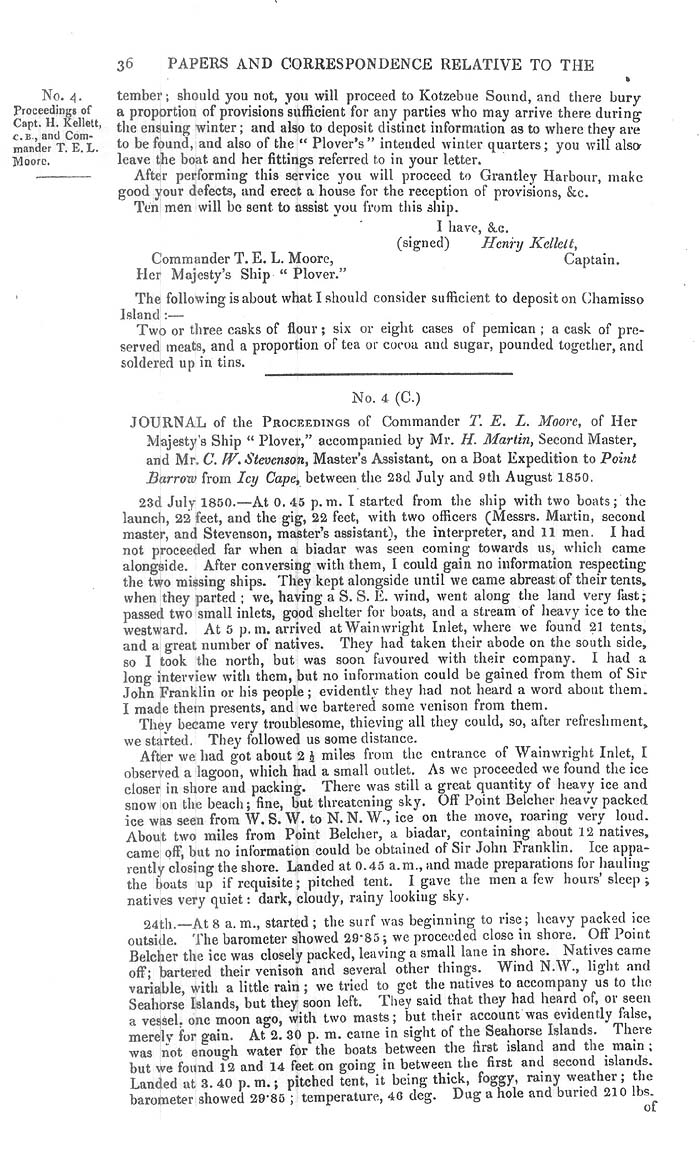 Arctic Blue Books: taylor 1851a, page 36