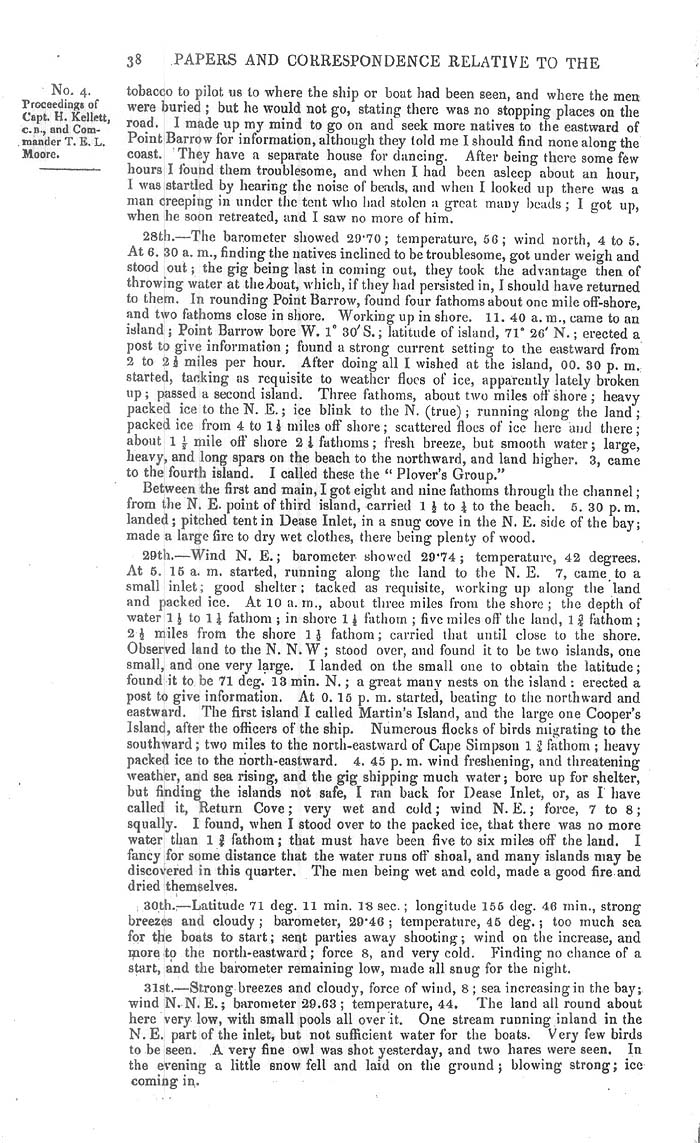 Arctic Blue Books: taylor 1851a, page 38
