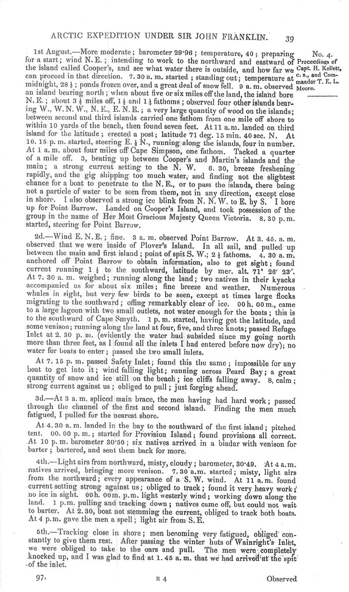 Arctic Blue Books: taylor 1851a, page 39