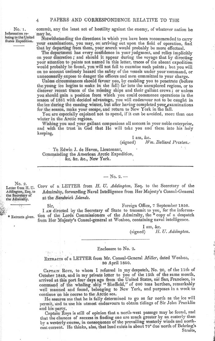Arctic Blue Books: taylor 1851a, page 4