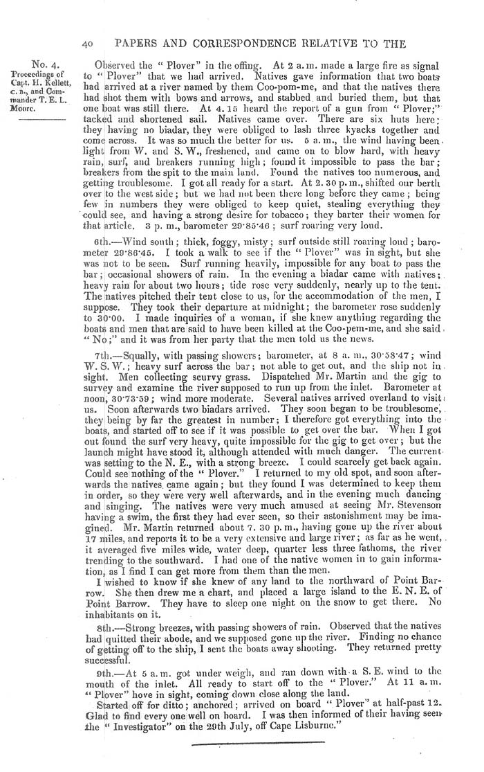 Arctic Blue Books: taylor 1851a, page 40