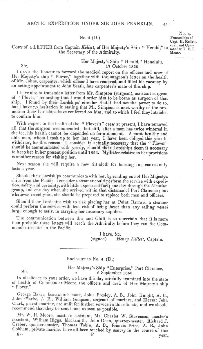 Arctic Blue Books: taylor 1851a, page 41