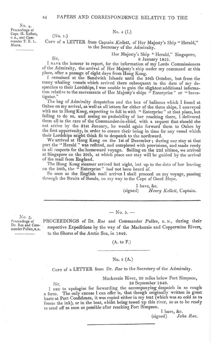 Arctic Blue Books: taylor 1851a, page 44