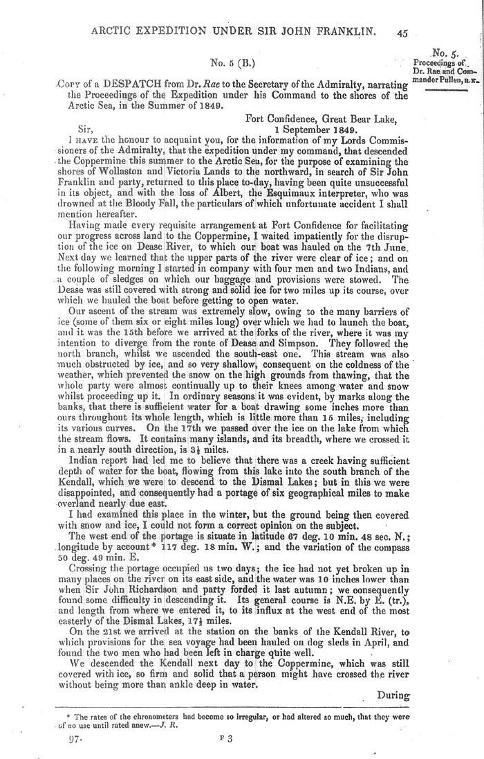 Arctic Blue Books: taylor 1851a, page 45