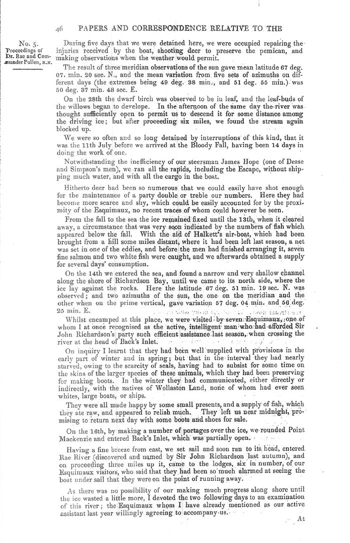 Arctic Blue Books: taylor 1851a, page 46