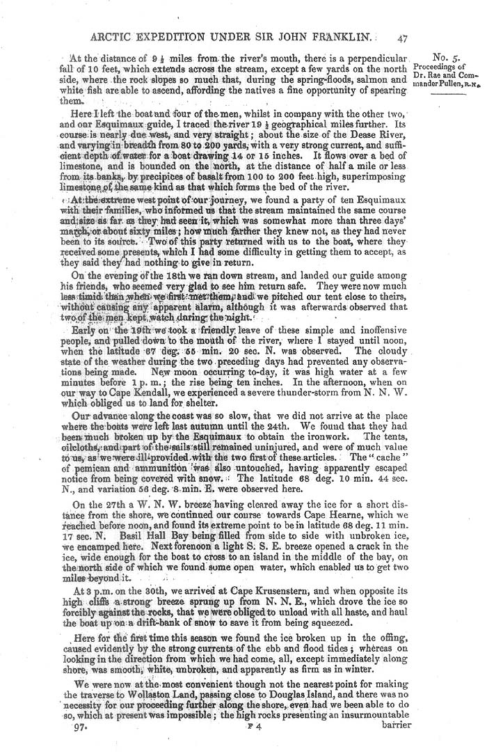 Arctic Blue Books: taylor 1851a, page 47