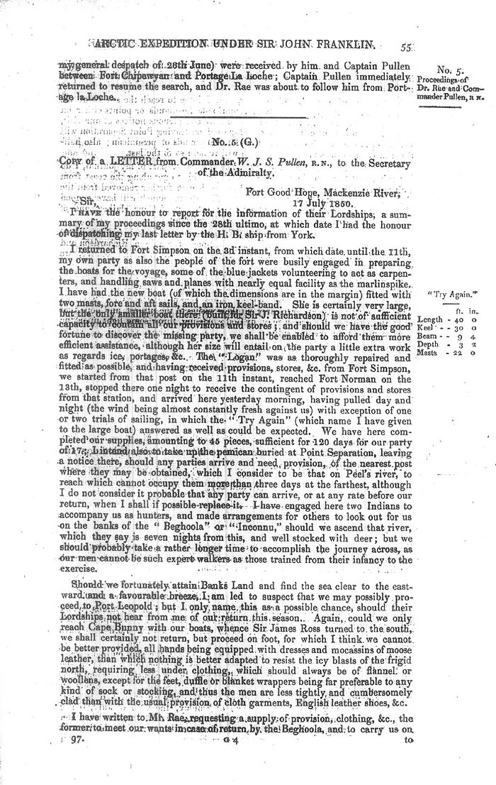 Arctic Blue Books: taylor 1851a, page 55