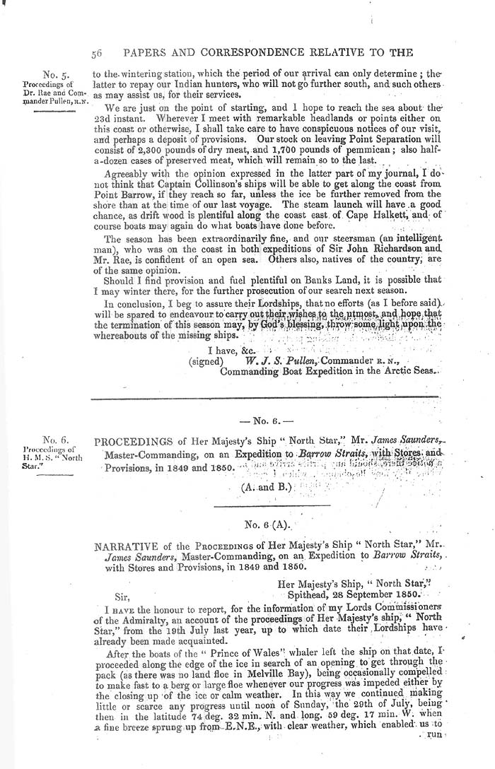 Arctic Blue Books: taylor 1851a, page 56