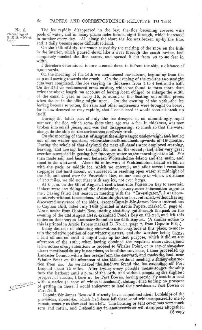 Arctic Blue Books: taylor 1851a, page 60