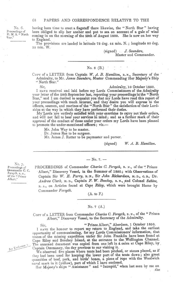 Arctic Blue Books: taylor 1851a, page 68