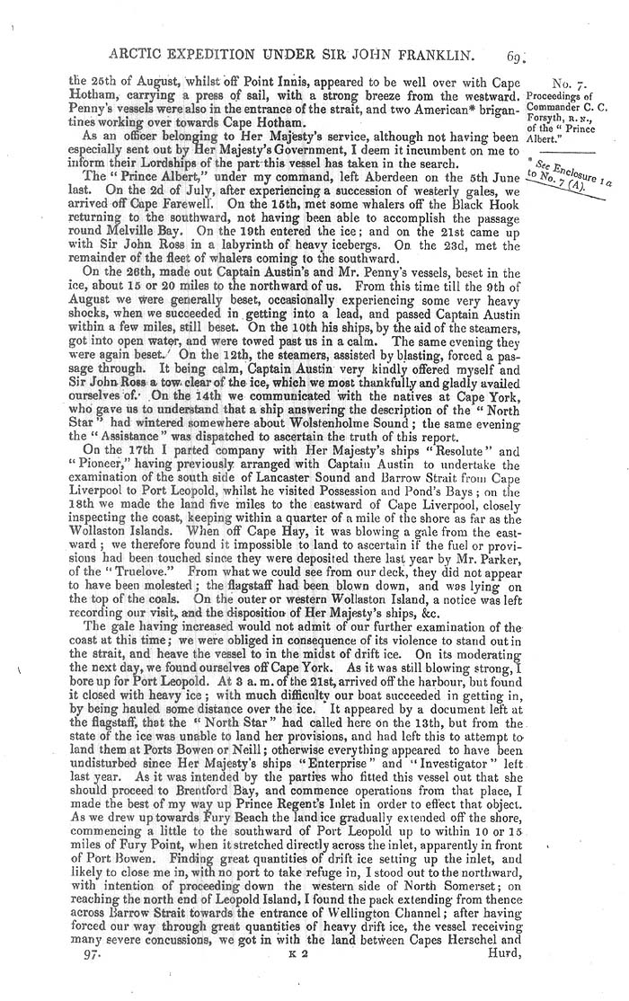 Arctic Blue Books: taylor 1851a, page 69