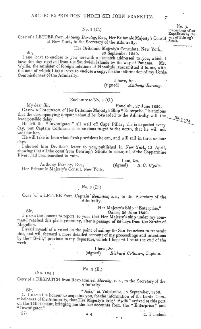 Arctic Blue Books: taylor 1851a, page 7