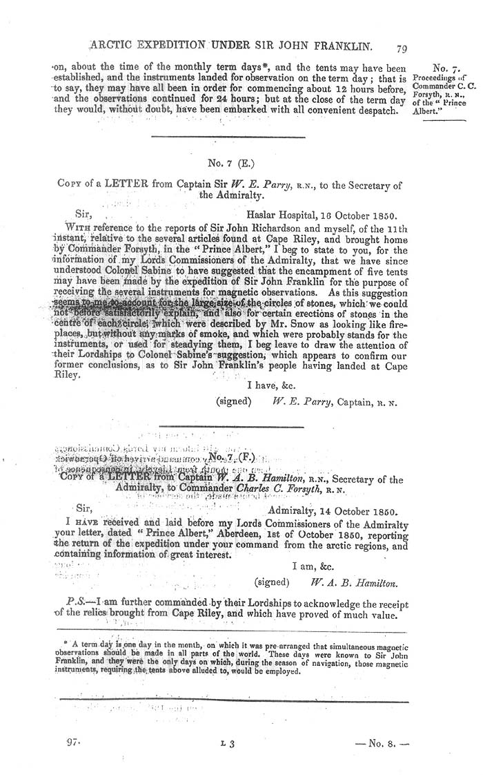 Arctic Blue Books: taylor 1851a, page 79