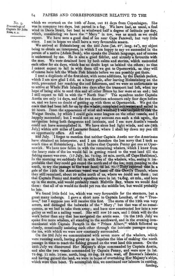 Arctic Blue Books: taylor 1851a, page 84