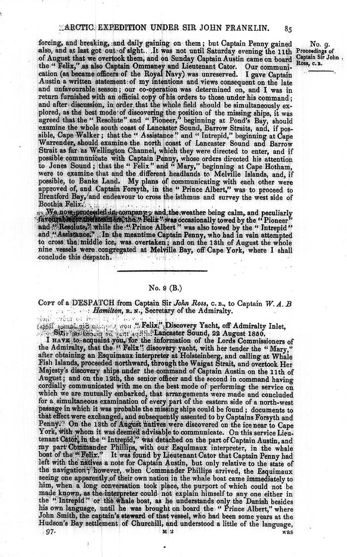 Arctic Blue Books: taylor 1851a, page 85