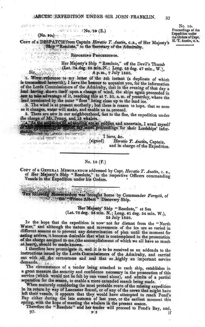 Arctic Blue Books: taylor 1851a, page 93